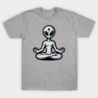 meditation peaceful alien T-Shirt